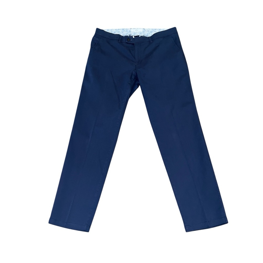 BRAX Feel Good Men’s Evans Hi-Flex Cotton Chino Pants 38x32 GUC Midnight Navy